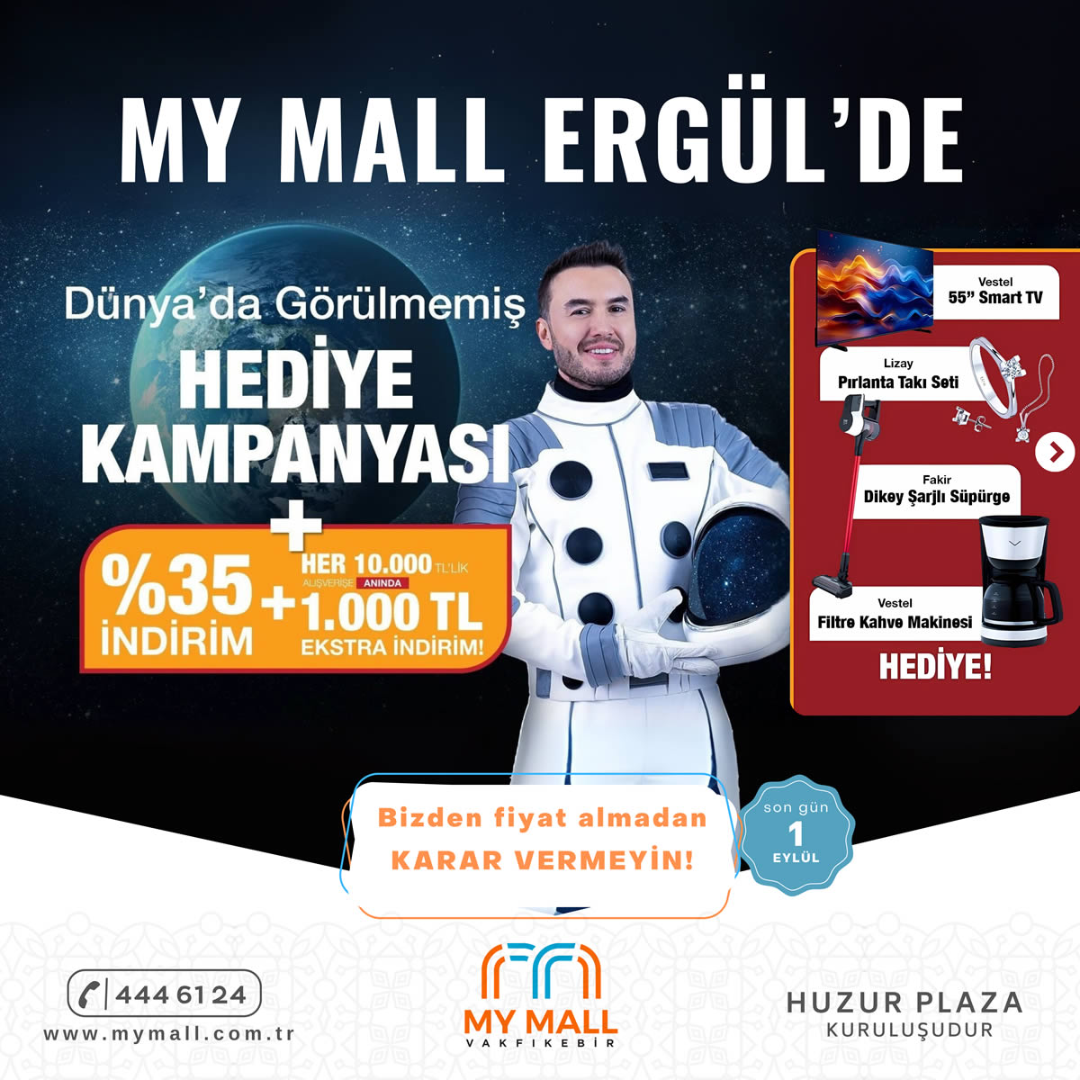 MY MALL ERGÜL'DEN DÜNYA'DA GÖRÜLMEMİŞ HEDİYE KAMPANYASI